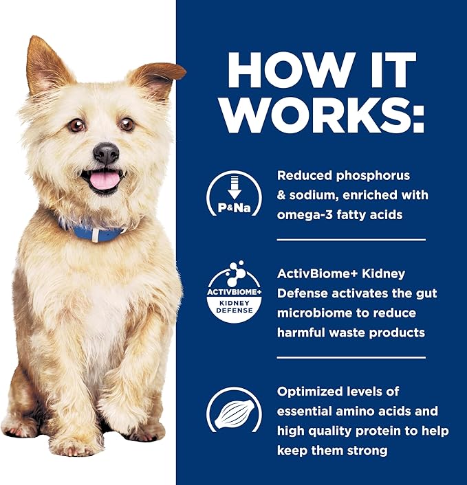 Hill's Prescription Diet k/d Kidney Care with Lamb Dry Dog Food, Veterinary Diet, 17.6 lb. Bag (Packaging May Vary)