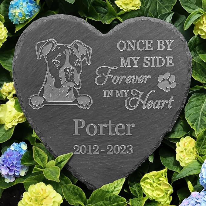 Boxer Memorial Gifts, Boxer Memorial Stone, Boxer Keepsake, in Loving Memory Boxer