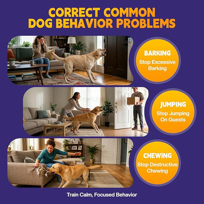 Dog Training Spray with Citronella: 90ml Humane Dog Corrector Spray for Barking, Jumping & Chewing, Dog Behavior Correction Spray for Medium & Large Dogs