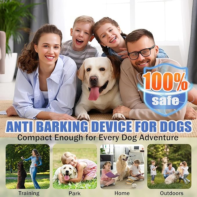 Dog Bark Deterrent Devices, 2025 Upgraded 2X Ultrasonic Anti Barking Device for Dogs-32FT Effective Range Stop Barking Neighbors Dog, Portable & Rechargeable Dog Training, Safe for Human & Dog Outdoor