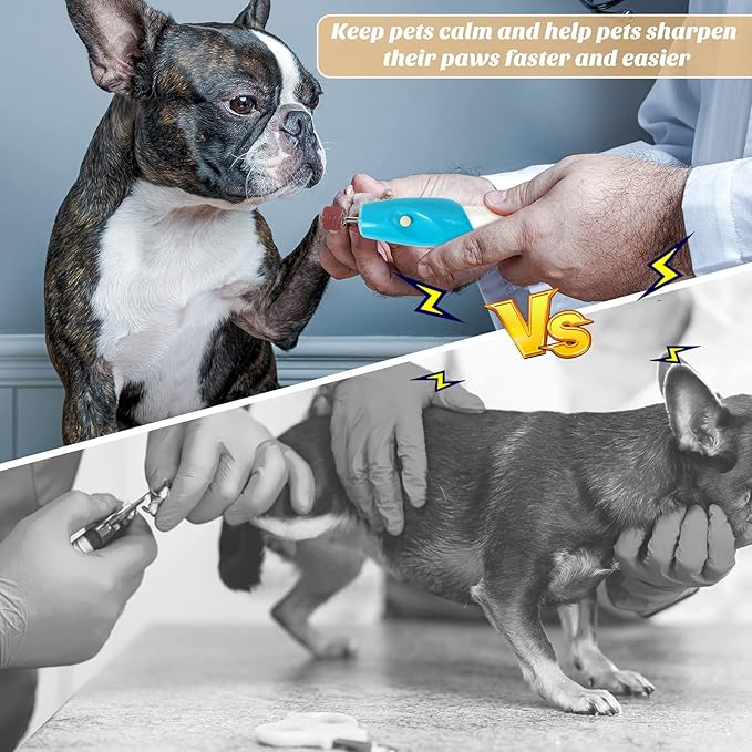 Kajaia 96 Pcs Dog Nail Grinder Replacement Kit Sanding Drum Set with Grit Sanding Bands Pet Smoother Claw Care Pet Nail Grinder Dog Claw Trimmer Grooming Tool Supplies (100 Grit)
