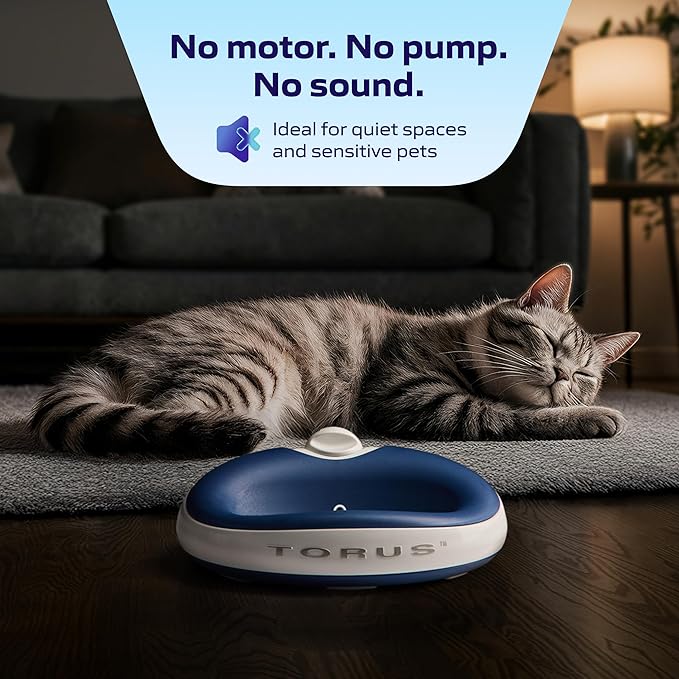 Mini Filtered Portable Automatic Pet Water Dispenser for Small Dogs and Cats [Upgraded 2026], 1L / 34oz, No Spill, Noise-Free Dog Water Bowl Dispenser, No Power Required