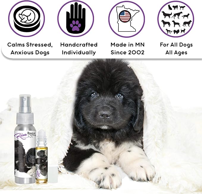 The Blissful Dog Newfoundland Relax Dog Aromatherapy Spray for Your Dog's Anxiety