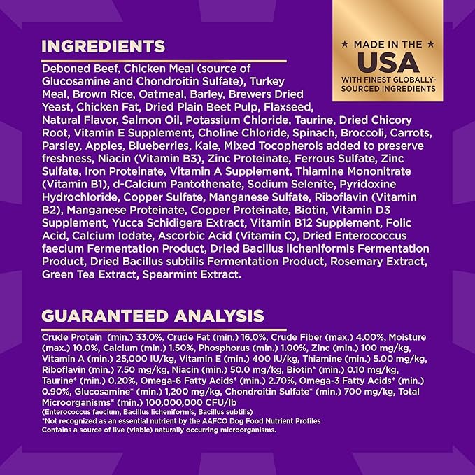 Wellness CORE+ Dry Dog Food with Freeze Dried Pieces, Wholesome Grains, High Protein, Natural, Beef & Barley Recipe, (4-Pound Bag)