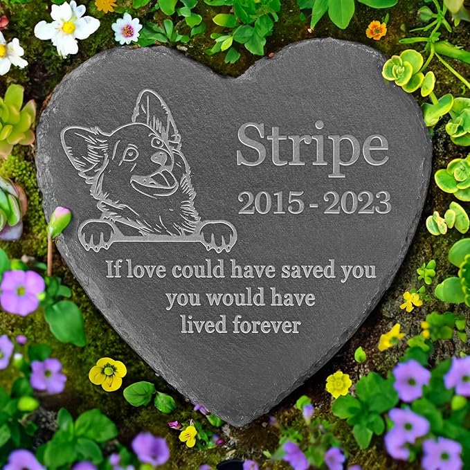 Personalized Corgi Memorial, Corgi Dog Memorial Stone, Loss of Corgi, Corgi Keepsake, in Loving Memory Corgi