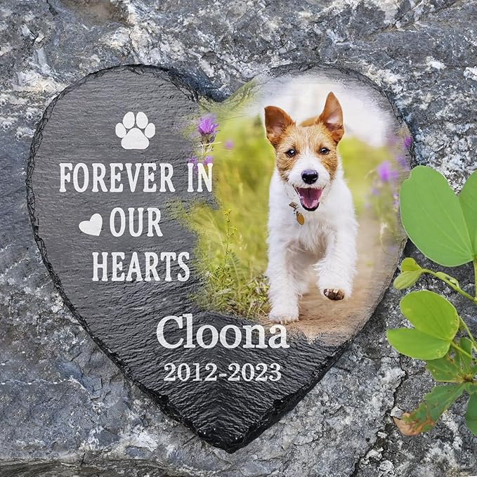 Pet Memorial Gifts, Personalized Dog Memorial Stone, Loss of Dog Sympathy Gifts, Dog Grave Stone, Pet Bereavement Gifts, Remembrance Gifts for Loss of Pet, Pet Memorial Stones