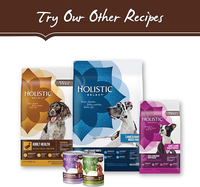Holistic Select Natural Dry Dog Food, Chicken Meal & Rice Recipe, 30-Pound Bag