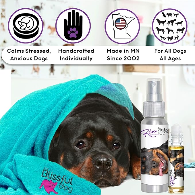 The Blissful Dog Rottweiler Relax Dog Aromatherapy Spray for Your Dog's Anxiety