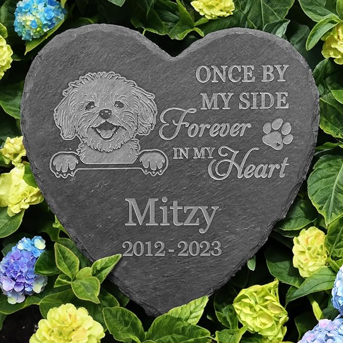 Maltese Memorial Gifts, Maltese Memorial Stone, Maltese Keepsake, in Loving Memory Maltese