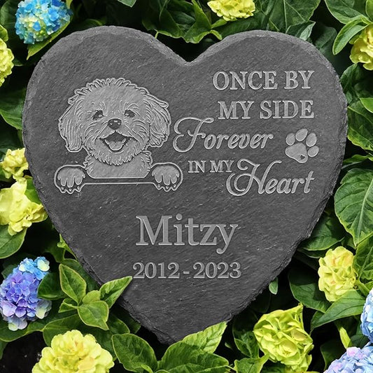 Maltese Memorial Gifts, Maltese Memorial Stone, Maltese Keepsake, in Loving Memory Maltese