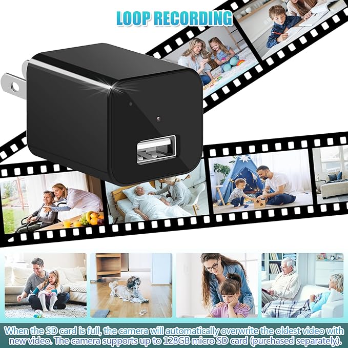 1080P HD Indoor Security Camera with Motion Detection, Pet Cam for Home/Pet Monitoring, No-WiFi