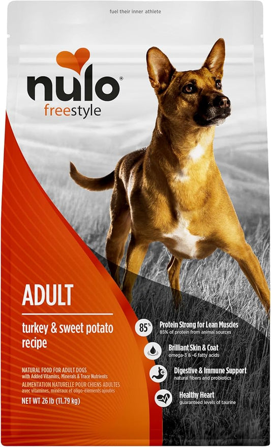 Nulo Freestyle Adult Dog Food, Premium All Natural Grain-Free Dry Small Kibble Dog Food, with BC30 Probiotic for Healthy Digestion, and High Animal-Based Protein with no Chicken or Egg Alternatives