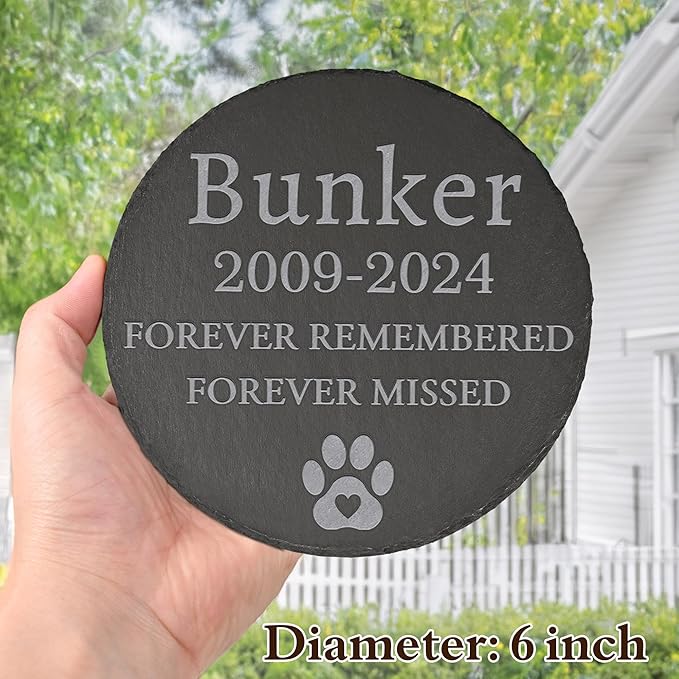 Pet Memorial Gift, Pet Memorial Stone, Sympathy Gift, Personalized Pet Memorial, Memorial Gift, Dog Memorial, Cat Memorial, Memorial Stone - Forever Missed