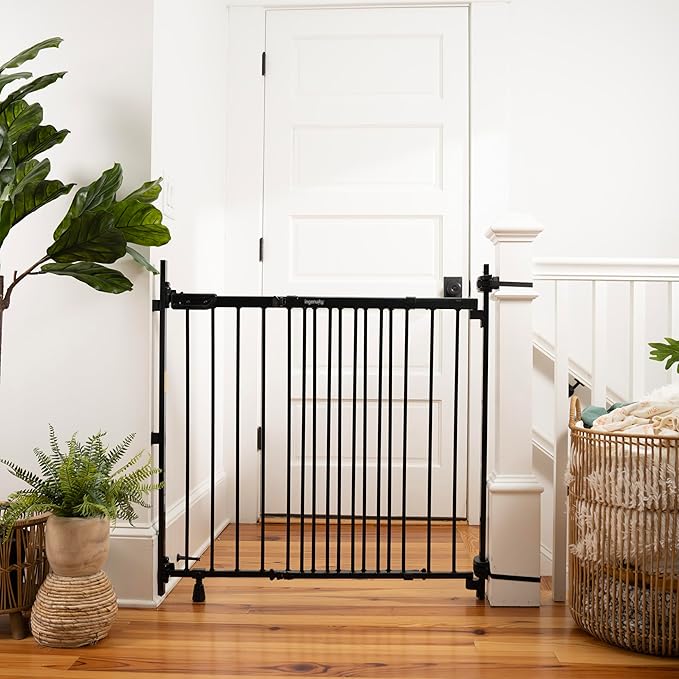 Ingenuity The Stairway+ 46W Series Pet and Baby Gate - Black