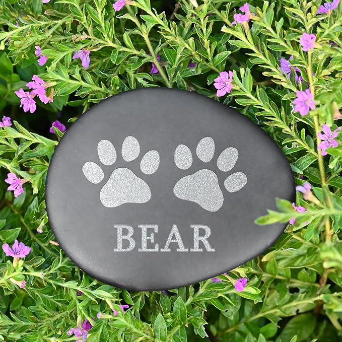 Pet Memorial Stones - in Memory of Pet - Pet Memorial Gifts - Pet Loss Gifts - Dog Memorial Gifts for Loss of Dog - Loss of Pet Sympathy Gift - Dog Bereavement Gifts - Dog Memorial Stone