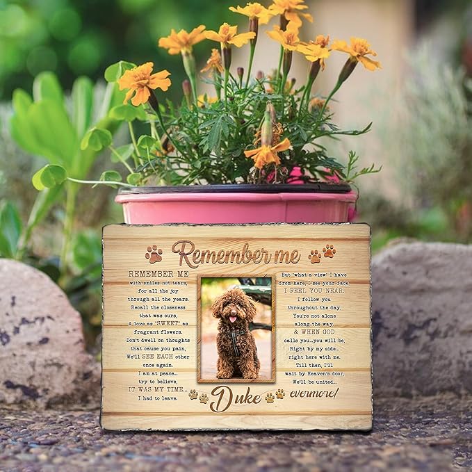 Custom Pet Memorial Personalized Cat Memorial Headstone | Personalized Gifts for Pet Owner In Memory of Dog Garden Stone | Best Remembrance Gifts In Loving Memory Dog Loss Gift for Pets Lover