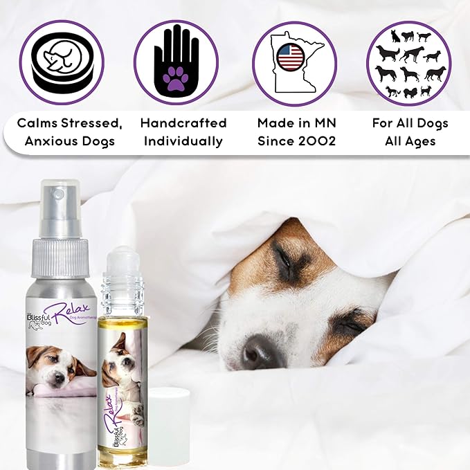 The Blissful Dog Jack Russell Terrier Relax Dog Aromatherapy Spray for Your Dog's Anxiety