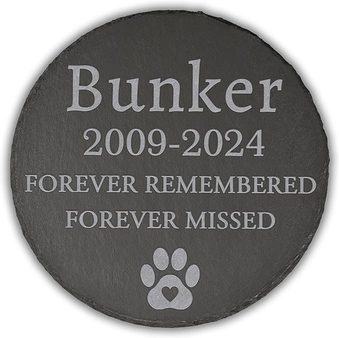 Pet Memorial Gift, Pet Memorial Stone, Sympathy Gift, Personalized Pet Memorial, Memorial Gift, Dog Memorial, Cat Memorial, Memorial Stone - Forever Missed