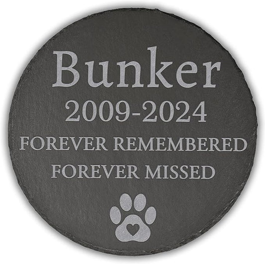 Pet Memorial Gift, Pet Memorial Stone, Sympathy Gift, Personalized Pet Memorial, Memorial Gift, Dog Memorial, Cat Memorial, Memorial Stone - Forever Missed