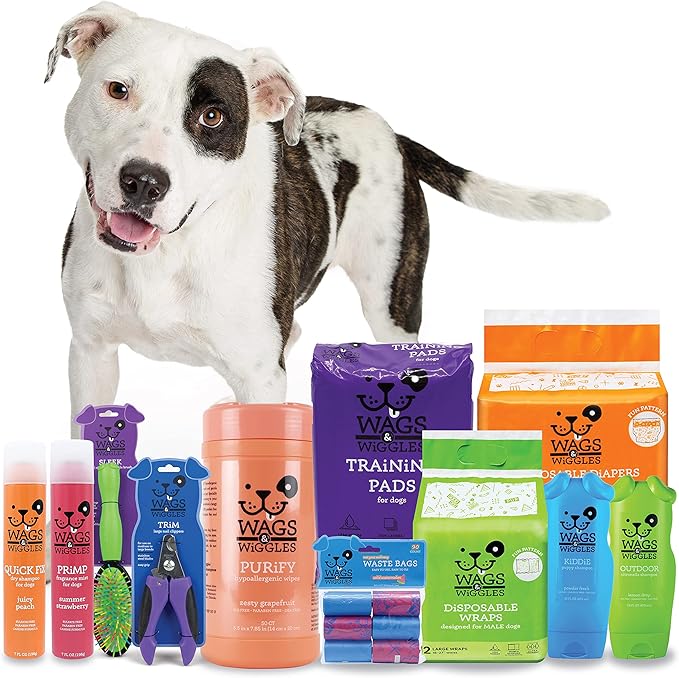 Wags & Wiggles Fragrance Mist for Dogs, Summer Strawberry Scent - Dog Grooming Waterless Spray - Easy and Convenient Way To Freshen Your Pet Without A Bath, 7 Fl Oz