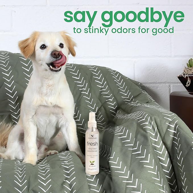 Molly Mutt Fresh Dog Bed Deodorizer, Air Freshener Spray for Dog Bed and Puppy Bed, Infused with Lavender Scent and Geranium Oil, Pet Supplies, 6 fl. oz./177 ml.