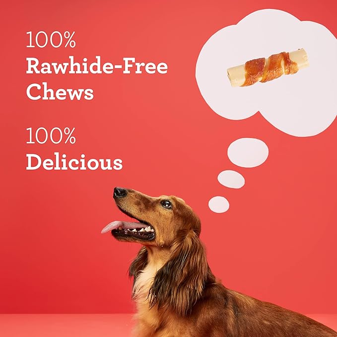 DreamBone Mini Sticks Wrapped With Real Chicken, Rawhide Free Dog Chew Sticks, 15 Count