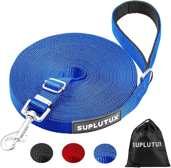 Long Leash for Dog Training - 16ft Adjustable Obedience Recall Dog Training Leash for Large Medium Small Dogs with Storage Pouch