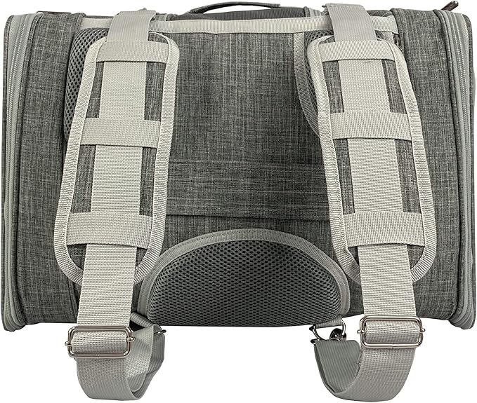 Mr. Peanut's Monterey Series Convertible Backpack Airline Approved Pet Carrier for Small Pets, Please Check Sizing