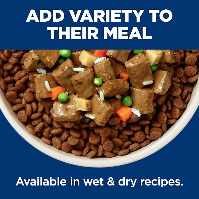 Hill's Science Diet Adult 1-6, Adult 1-6 Premium Nutrition, Wet Dog Food, Chicken & Vegetables Stew, 12.8 oz Can, Case of 12