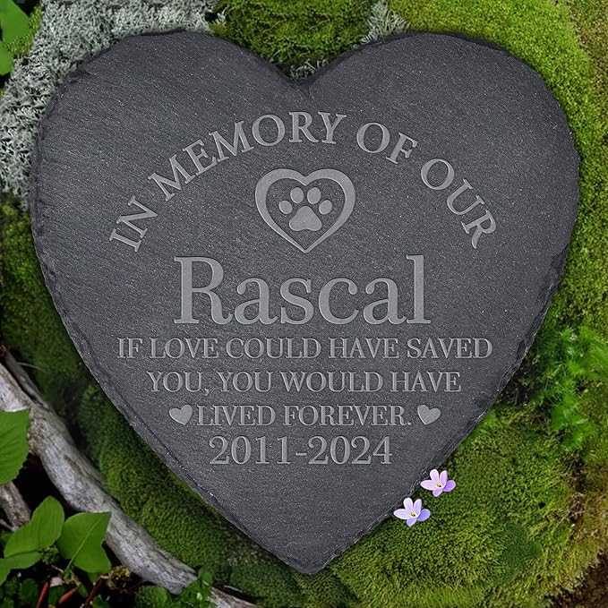 Dog Memorial Gifts for Loss of Dog, Dog Memorial Stone, Pet Memorial Gifts, Pet Memorial Stone, Pet Loss Sympathy Gift, Cat Memorial Gifts, Dog Bereavement Gifts - Love Could Lived Forever
