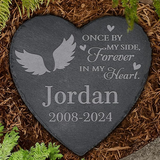 Personalized Pet Memorial, Pet Memorial Stone, Pet Tombstone, Pet Grave Marker, Pet Memorial Gifts, Pet Loss - Heart-Shaped