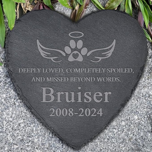 Pet Memorial Gifts, Pet Memorial Stone, Dog Memorial Stone, Dog Memorial Gifts for Loss of Dog, Cat Memorial Gifts, Pet Loss Gifts, Loss of Dog Sympathy Gift, In Memory of Pet - Miss Beyond Words
