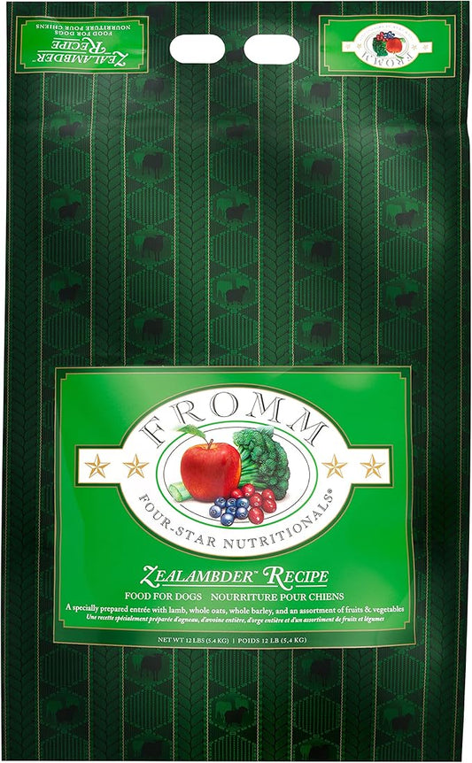 Fromm Four-Star Nutritionals Zealambder Dog Food - Premium Dry Dog Food - Lamb Recipe - 12 lb