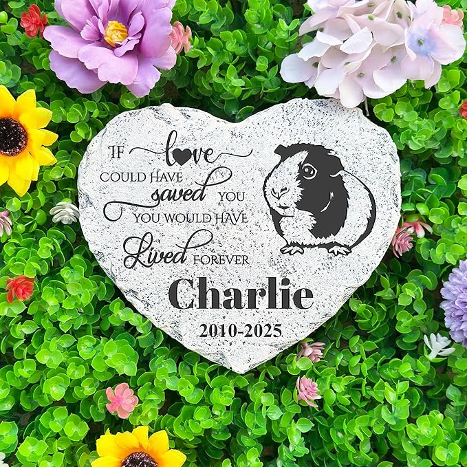 Personalized Dog Memorial Stone, Loss Gifts for Pet, Garden Stone, Pet Loss Gifts Cat Memorial Gifts, Cemetery Decorations, Grave Stone (Guinea Pig)