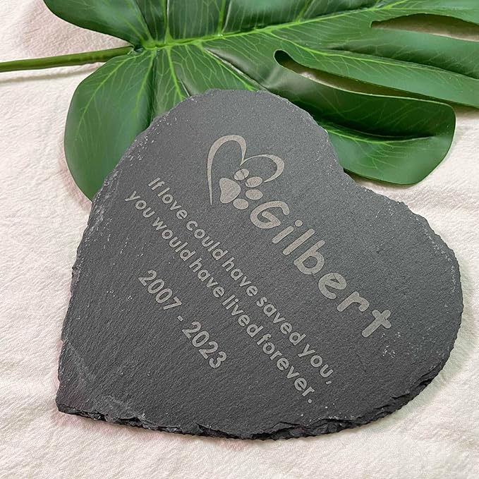 4" Personalized Pet Memorial Stones for Dogs, Dog Passed Away Gifts Loss of Dog, Custom Headstone Sympathy Gift, Remembrance Bereavement Gift