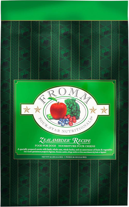 Fromm Four-Star Nutritionals Zealambder Dog Food - Premium Dry Dog Food - Lamb Recipe - 26 lb