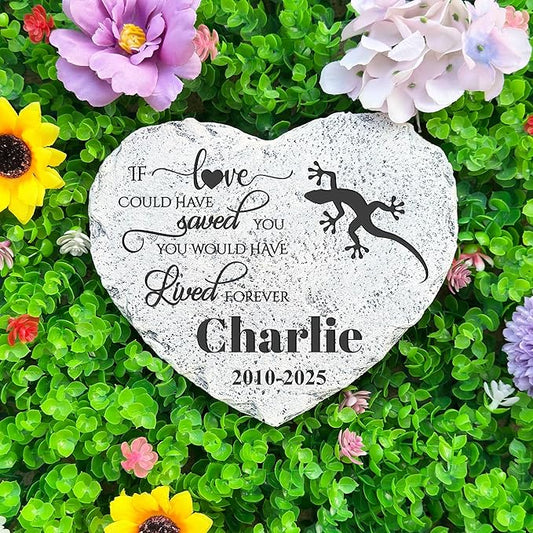 Personalized Dog Memorial Stone, Loss Gifts for Pet, Garden Stone, Pet Loss Gifts Cat Memorial Gifts, Cemetery Decorations, Grave Stone (Lizard)