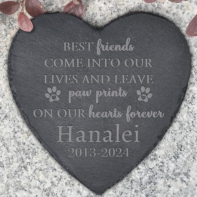 Dog Memorial Gifts for Loss of Dog, Dog Memorial Stone, Pet Memorial Gifts, Pet Memorial Stone, Pet Loss Sympathy Gift, Cat Memorial Gifts, Dog Bereavement Gifts - Best Friends