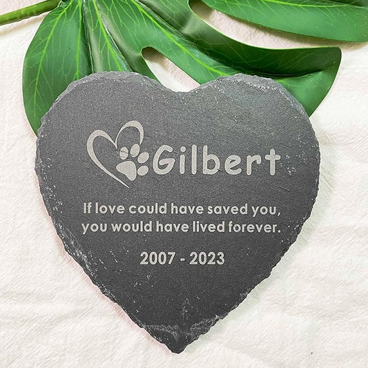 6" Personalized Pet Memorial Stones for Dogs, Dog Passed Away Gifts Loss of Dog, Custom Headstone Sympathy Gift, Remembrance Bereavement Gift