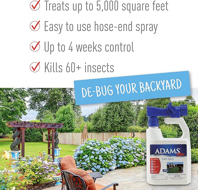 Adams Yard Spray + Shampoo Bundle