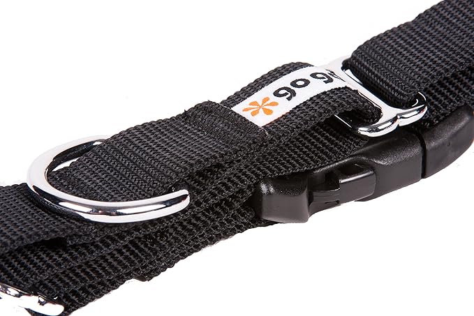 GOGO Pet Products 1-Inch Martingale Dog Collar, Large, Black
