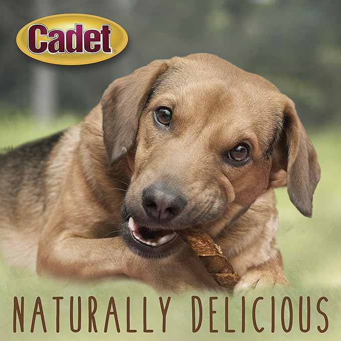 Cadet Gourmet Triple Chews Long-Lasting Pork Hide Sticks with Sweet Potato and Chicken, Healthy Dog Treats for Small & Large Dogs, 6 Count