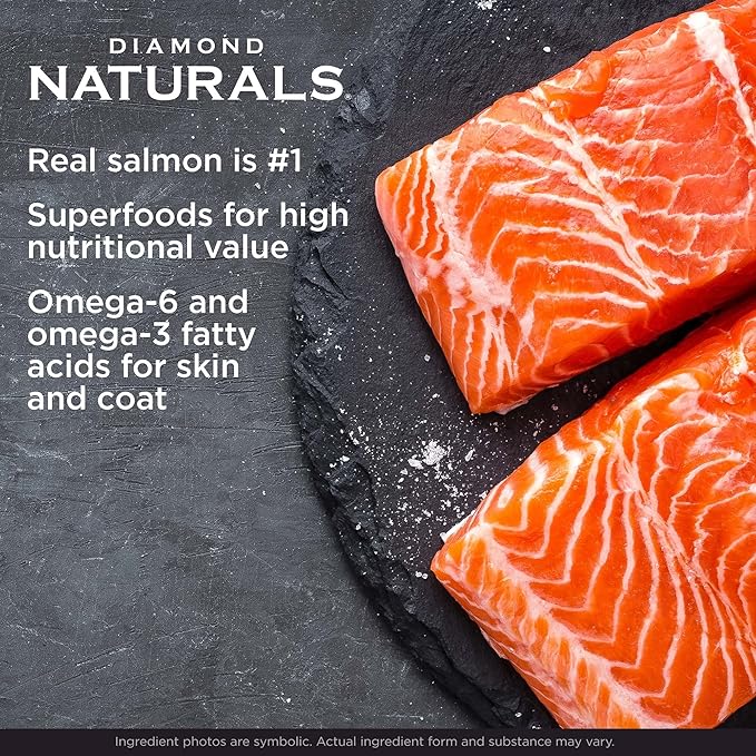 Diamond Skin & Coat Real Meat Recipe Dry Dog Food with Wild Caught Salmon 30 Pound (Pack of 1)