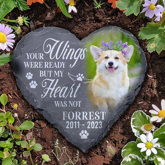 Personalized Dog Memorial Gifts for Loss of Dog, Custom Pet Memorial Stone with Photo Name Date, Stones for Dogs, Gift for Cat Lovers, Bereavement Sympathy Gift for Pet Lover, Quote 10