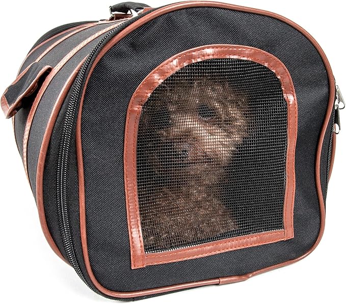Pet Life ® Airline Approved Cynlider Fashion Pet Carrier - Airline Approved Travel Dog Carrier for Small Dogs and Cats
