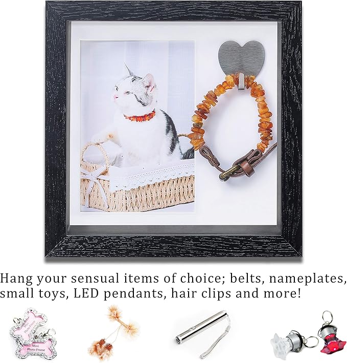 KCRasan Pet Picture Frame Memorial - Dog Memorial Sentiment Frame for Loss of Dog Gifts - Pet Collar Frame Remembrance Sympathy Cat Tribute Keepsake