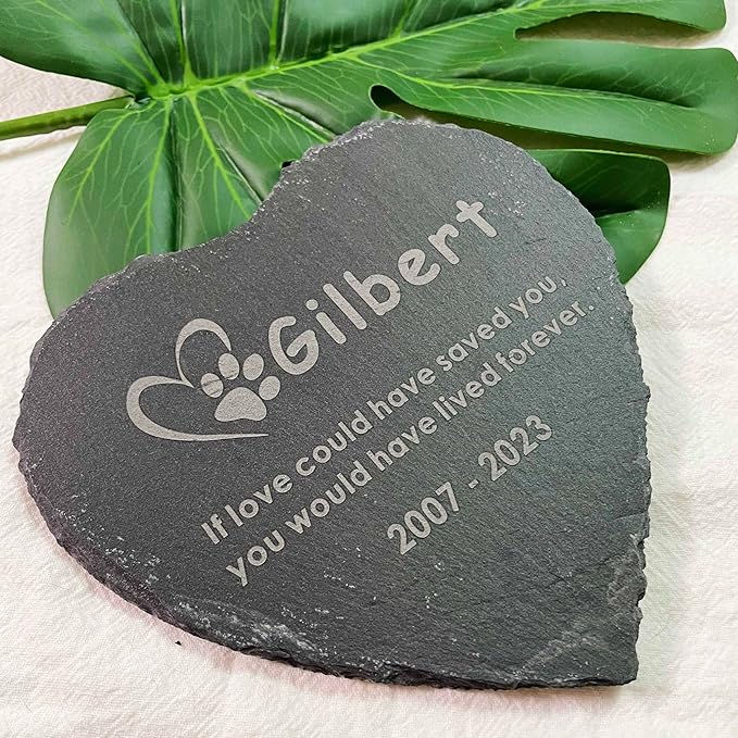 4" Personalized Pet Memorial Stones for Dogs, Dog Passed Away Gifts Loss of Dog, Custom Headstone Sympathy Gift, Remembrance Bereavement Gift