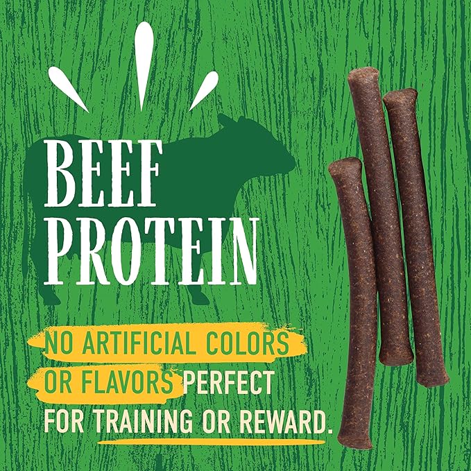 Wholesomes Tank's Jerky Sticks Grain Free Dog Treats, 25 oz, Green