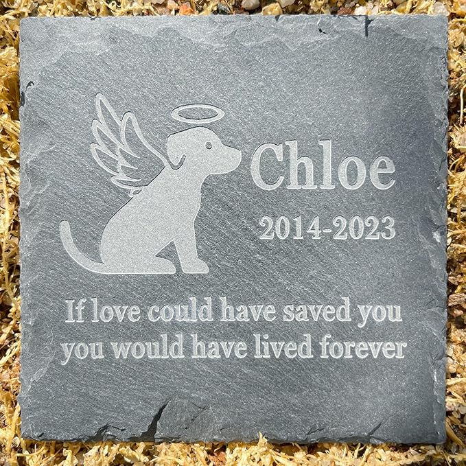 Personalized Loss of Dog Memorial Stones, Pet Memorial Gifts for Dog Loss Personalized Pet Sympathy Gifts Dog Bereavement Remembrance Gifts for Dog Lover - Dog Loss Gifts
