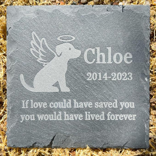 Personalized Loss of Dog Memorial Stones, Pet Memorial Gifts for Dog Loss Personalized Pet Sympathy Gifts Dog Bereavement Remembrance Gifts for Dog Lover - Dog Loss Gifts